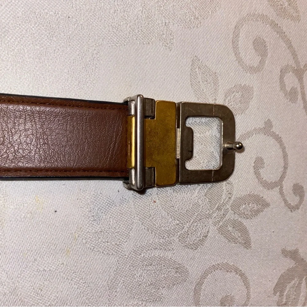 Vintage & Rare : “Mobile” logo belt with Pegasus on a buckle. - Picture 5 of 12